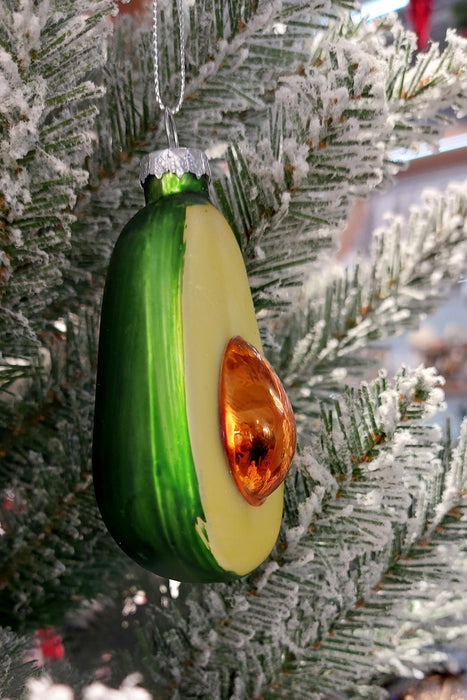 Christmas Glass Ornament - Avocado by Wizardi F07M3-37 HB-SY25131