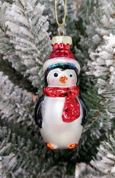 Christmas Glass Ornament - Penguin by Wizardi F07M3-24 HB-SY25077