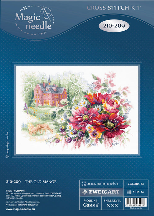 The Old Manor 210-209 Counted Cross-Stitch Kit