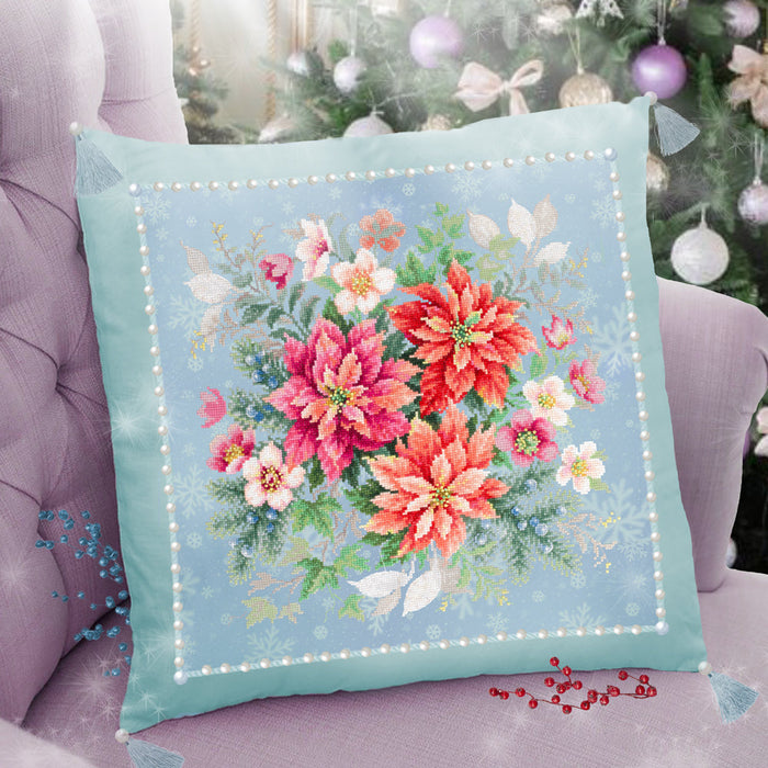 Flower Magic.Poinsettia 214-273 Counted Cross-Stitch Kit