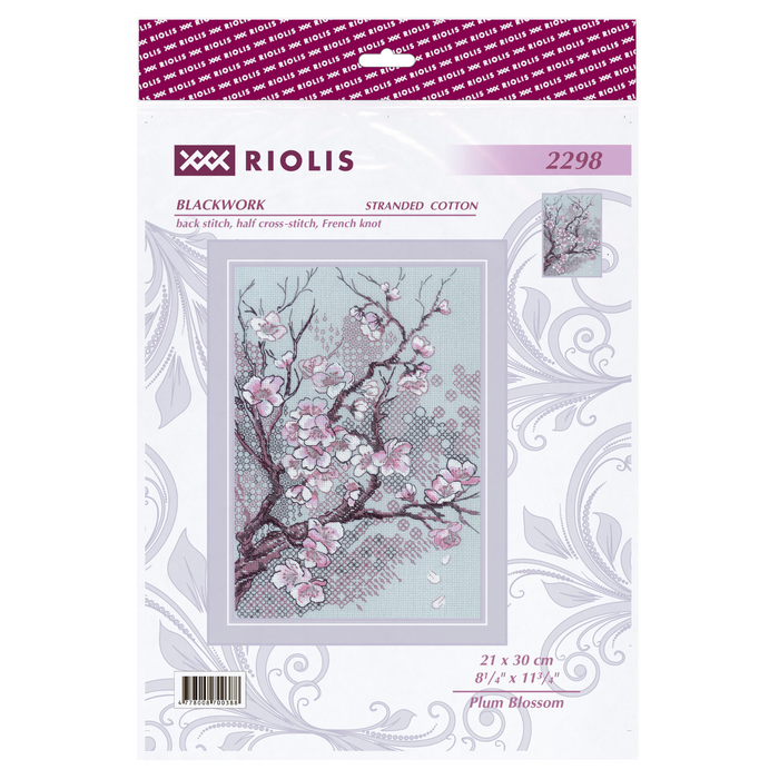 Plum Blossom R2298 Counted Cross Stitch Kit
