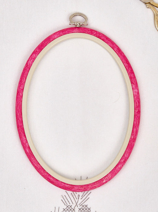 Oval Flexi Hoop Nurge 230-8 Pink