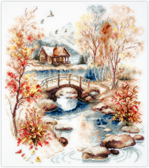 Autumn Watercolor 250-068 Counted Cross-Stitch Kit