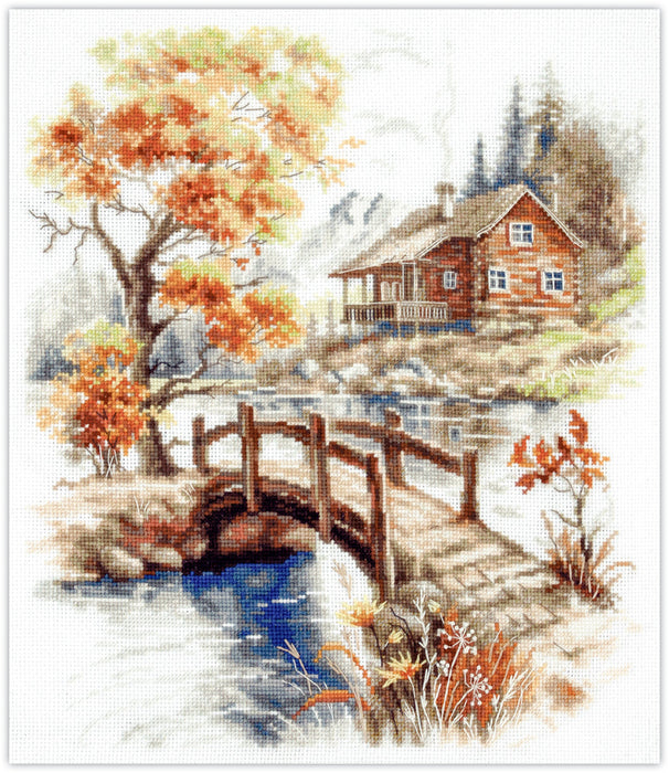 Autumn in the Mountains 250-069 Counted Cross-Stitch Kit