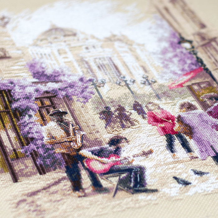 Street Musicians 250-332 Counted Cross-Stitch Kit