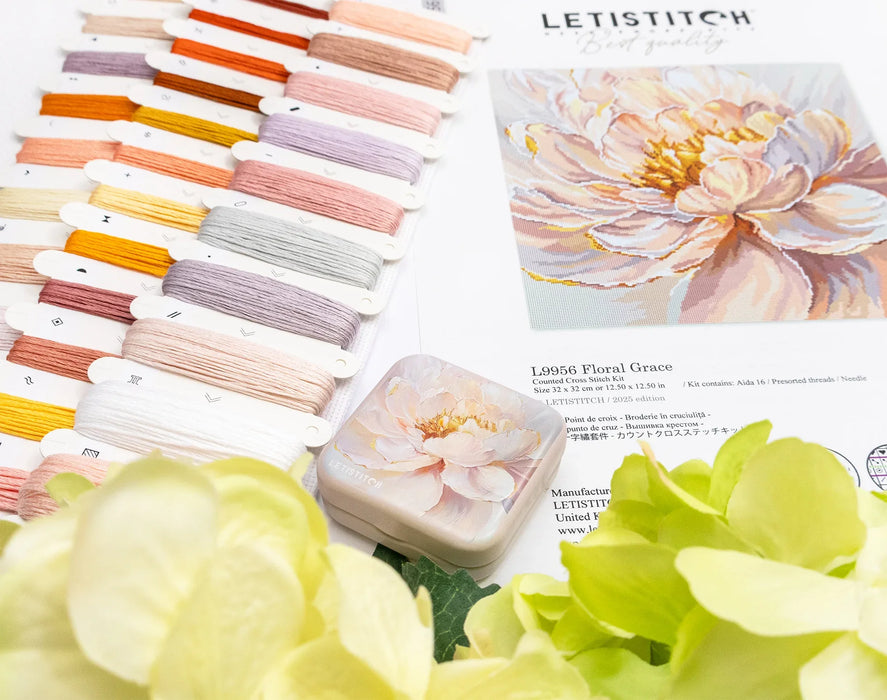 Floral Grace L9956 Counted Cross Stitch Kit