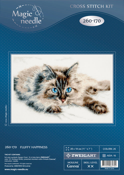 Fluffy Happiness 260-170 Counted Cross-Stitch Kit