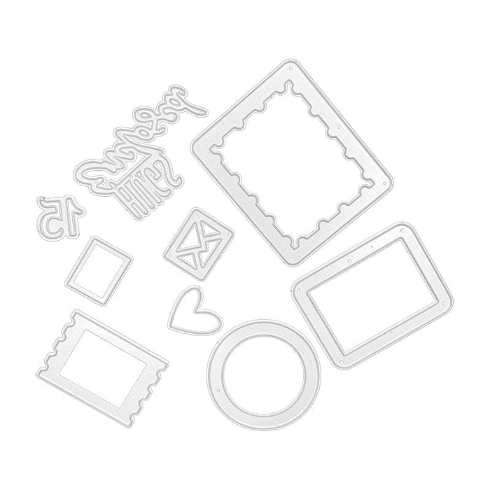 Postage Frames Scrapbooking Cutting Die by Wizardi QJ76