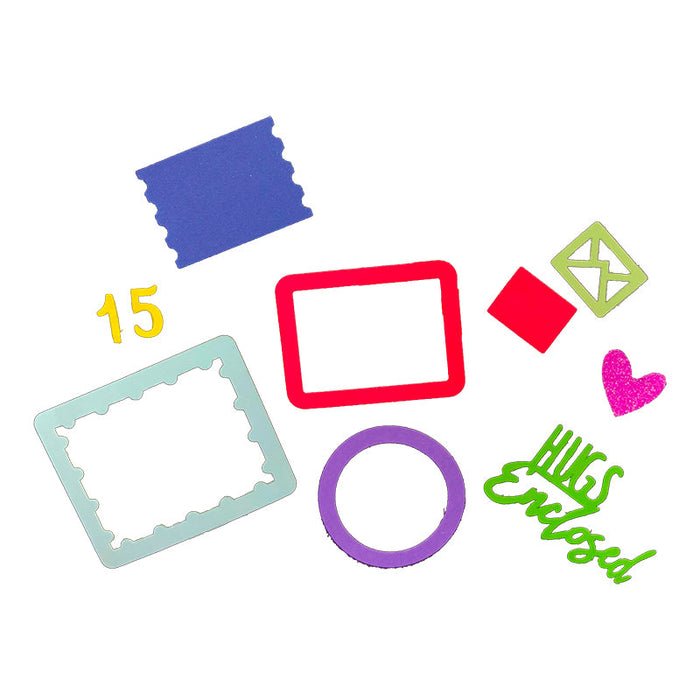 Postage Frames Scrapbooking Cutting Die by Wizardi QJ76
