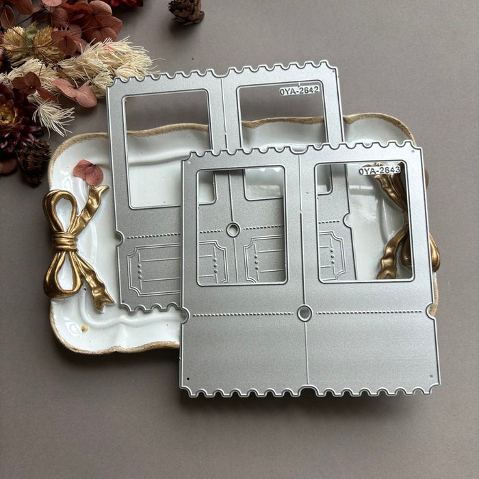 Double Window Scrapbooking Cutting Die by Wizardi QJ06