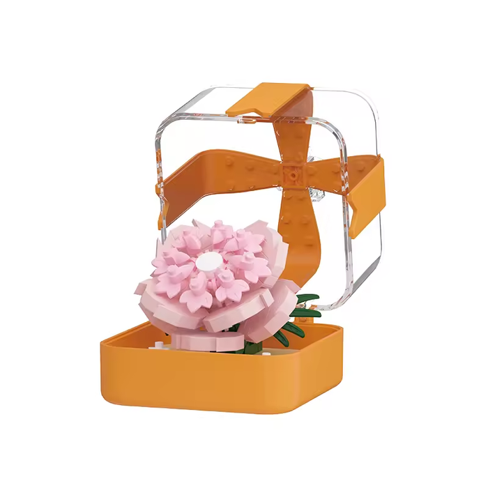 Pink Cherry Mini Flower Building Blocks Kit F07AM11-11-091250807