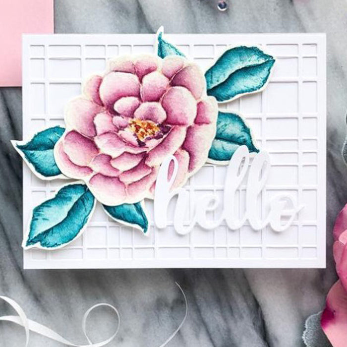 Vintage Floral Clear Stamp & Metal Die Set QS05