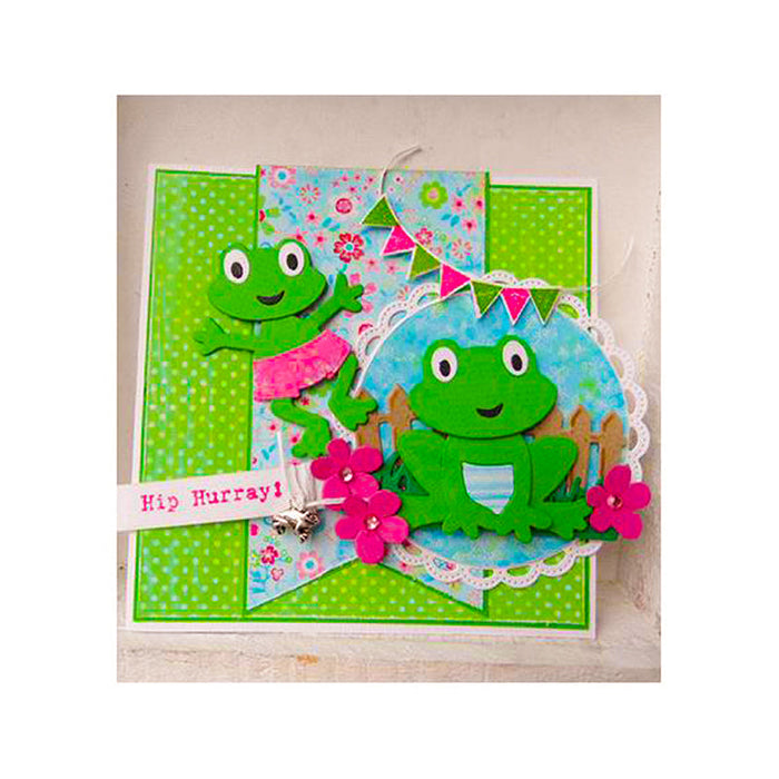 Frog Scrapbooking Cutting Die by Wizardi QJ126