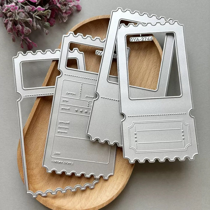 Postage Label Scrapbooking Cutting Die by Wizardi QJ03