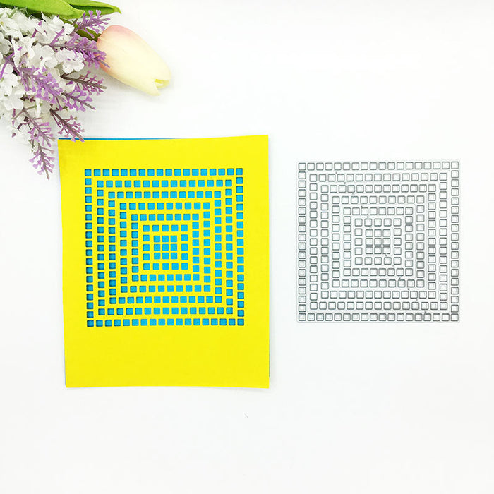Nested Squares Scrapbooking Cutting Die by Wizardi QJ49
