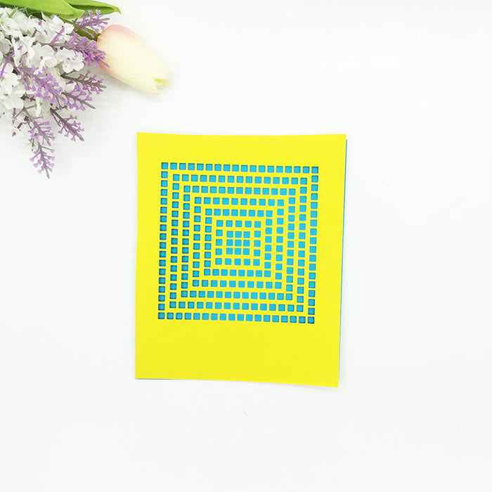 Nested Squares Scrapbooking Cutting Die by Wizardi QJ49