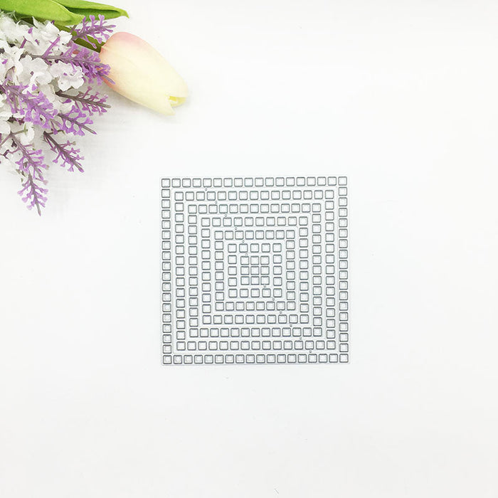 Nested Squares Scrapbooking Cutting Die by Wizardi QJ49