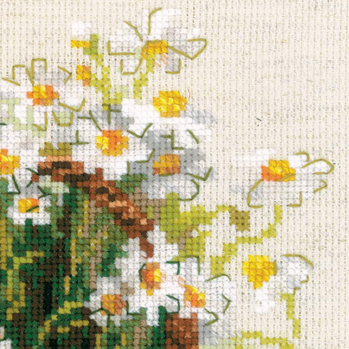 Russian Daisies R1478 Counted Cross Stitch Kit