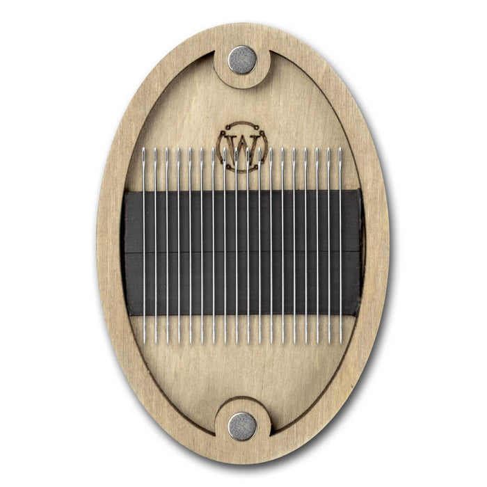 Magnetic Needle Case Oval Golden Flower FLZB(N)-187