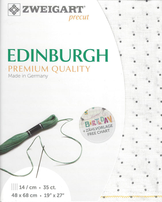 Precut Edinburgh Mini Dots 36 count White with polka dots 3217/1409