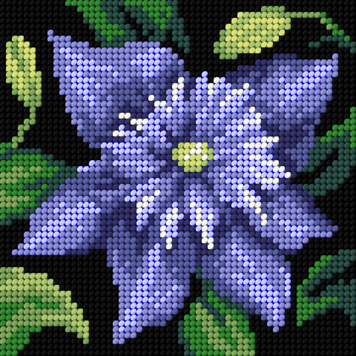 Gobelin canvas for halfstitch without yarn Clematis 3478D