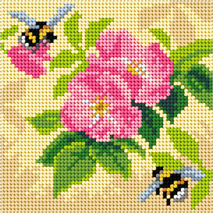 Needlepoint canvas for halfstitch without yarn Four Seasons - Spring 3545D