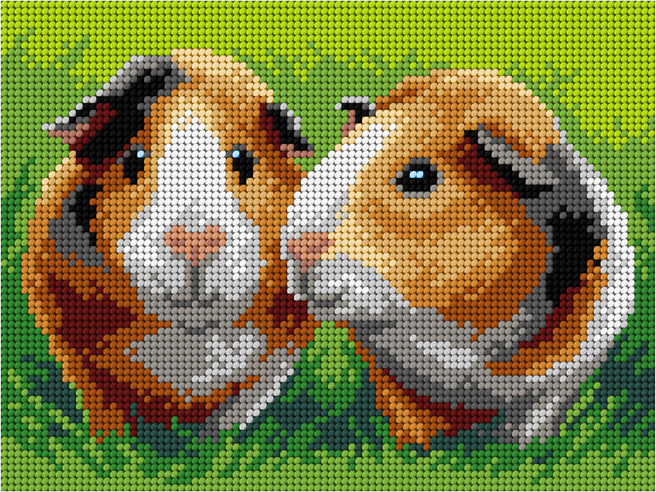 Gobelin canvas for halfstitch without yarn Guinea Pigs 3615F