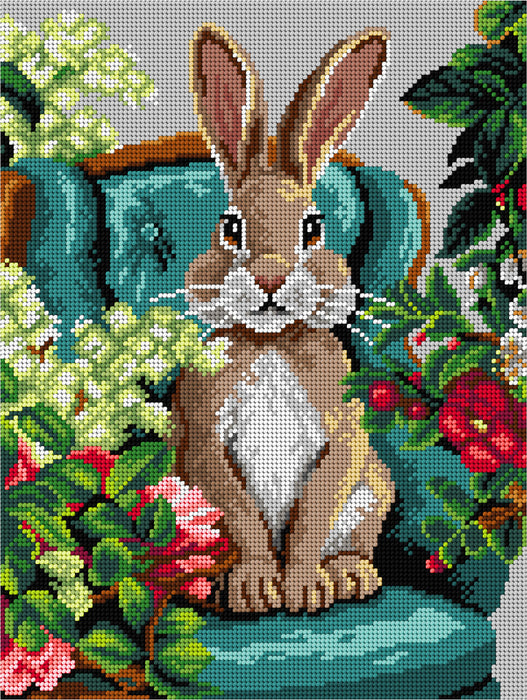 Gobelin canvas for halfstitch without yarn Bunny 3619J