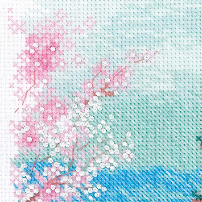 Sakura. Pagoda R1743 Counted Cross Stitch Kit