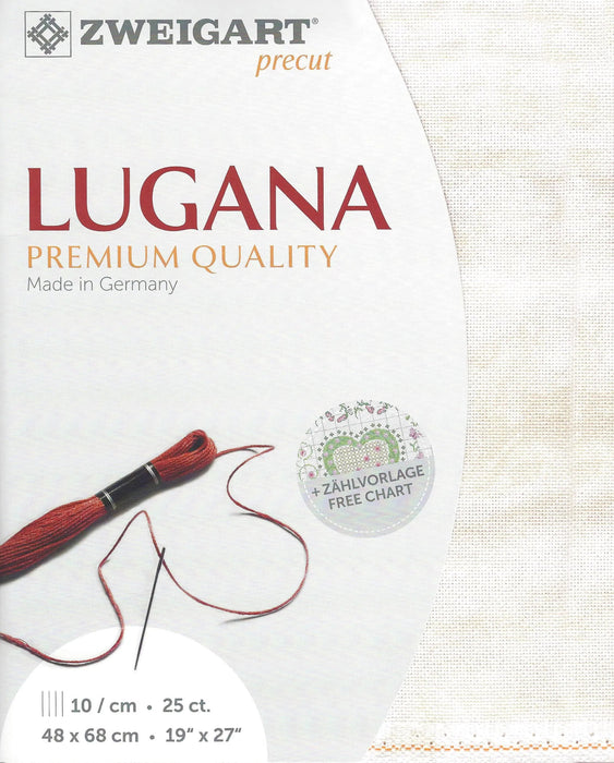 Precut Lugana Vintage 25 count Vintage Dune 3835/1079