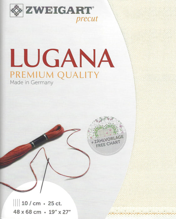 Precut Lugana 25 count Light Beige 3835/305