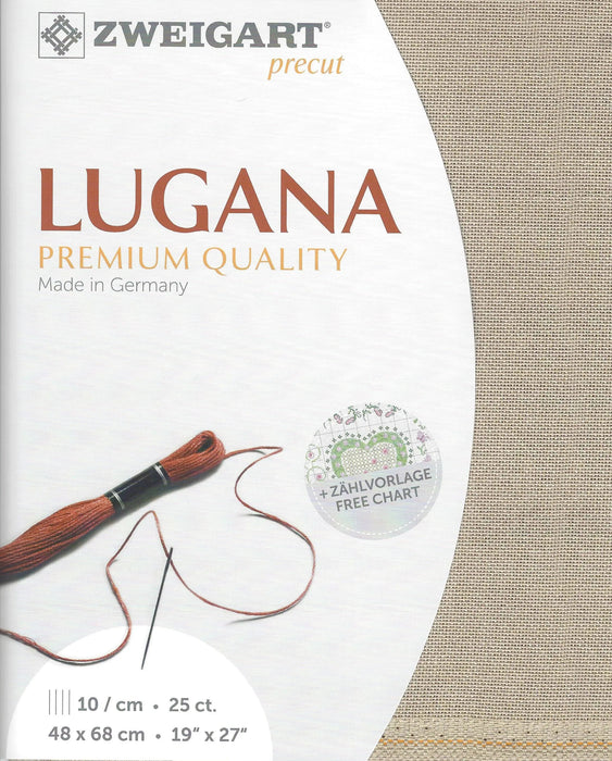 Precut Lugana 25 count Light Taupe 3835/779