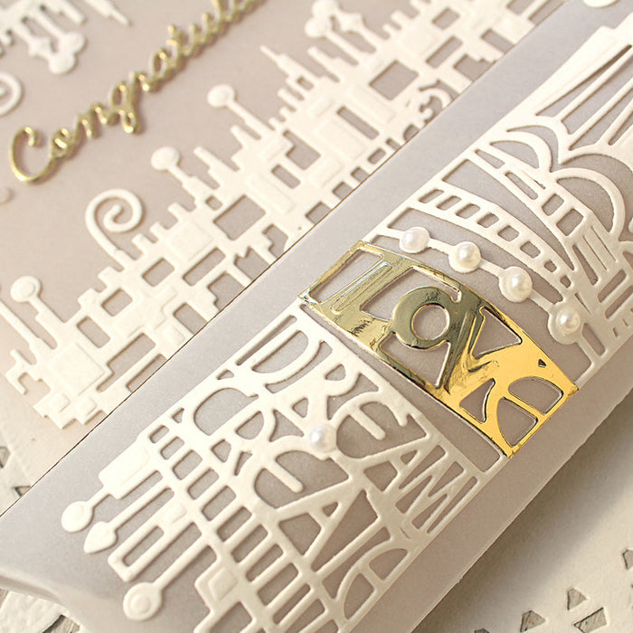 Bookshelf Scrapbooking Cutting Die by Wizardi QJ88