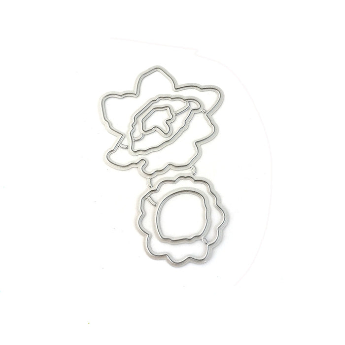 Layered Floral Clear Stamp & Metal Die Set QS06