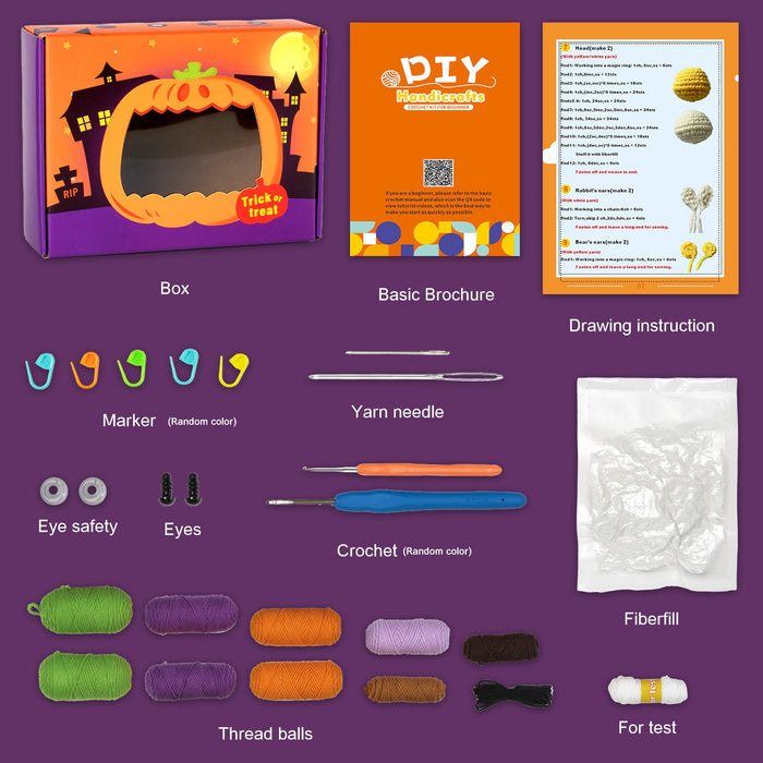 Halloween Amigurumi DIY Crochet Kit Wizardi F07N8-M103