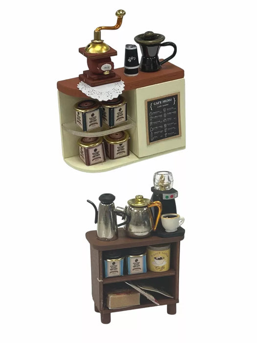Miniature Wizardi Roombox Kit - Coffee Shop Dollhouse Kit