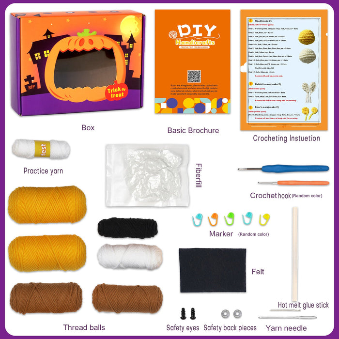 Halloween Amigurumi DIY Crochet Kit Wizardi F07N8-M102