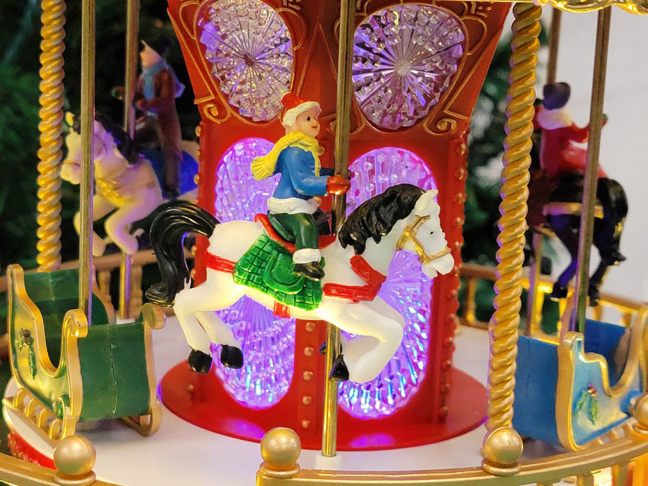 Christmas Carousel Decoration F07M4-11-W270