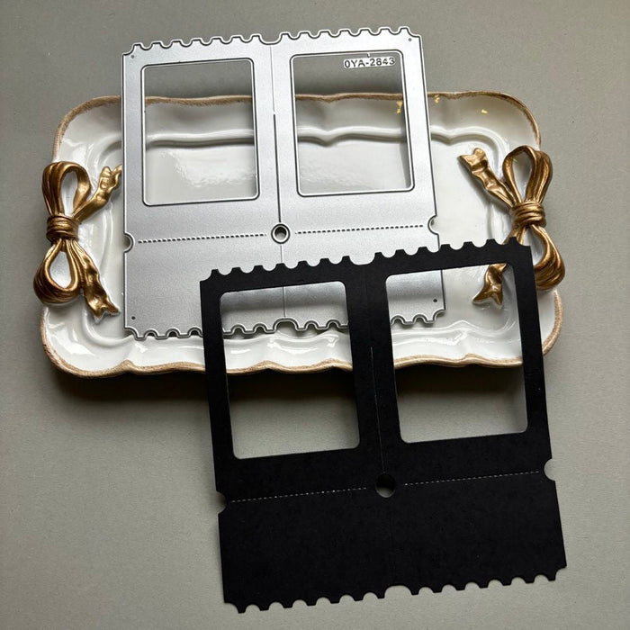 Double Window Scrapbooking Cutting Die by Wizardi QJ06