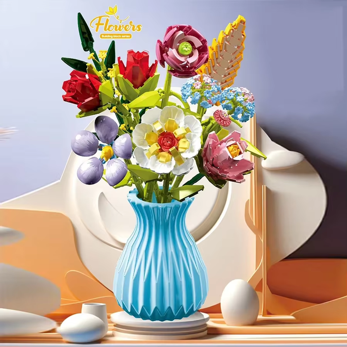 Constructor flower bouquet in a vase F07M9-7(109)