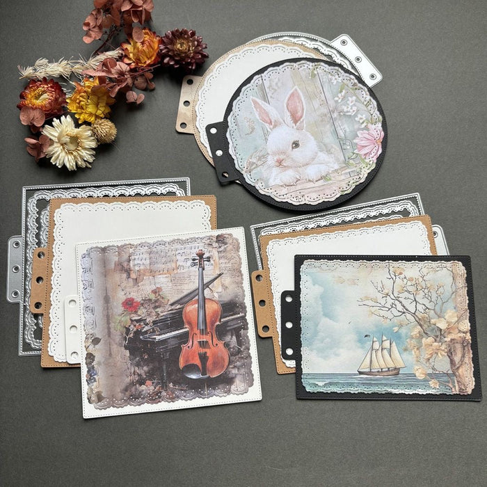 Nesting Circle Scrapbooking Cutting Die by Wizardi QJ02