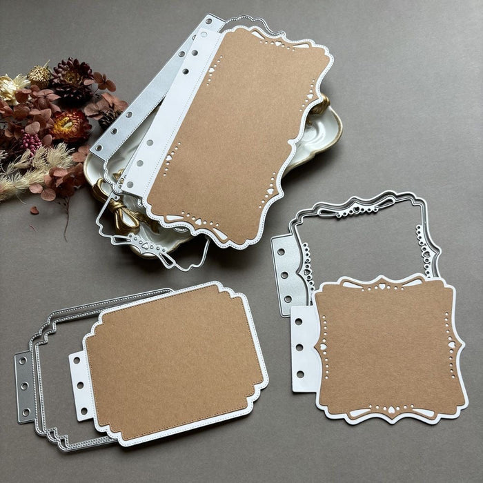 Scalloped Square Scrapbooking Cutting Die by Wizardi QJ10