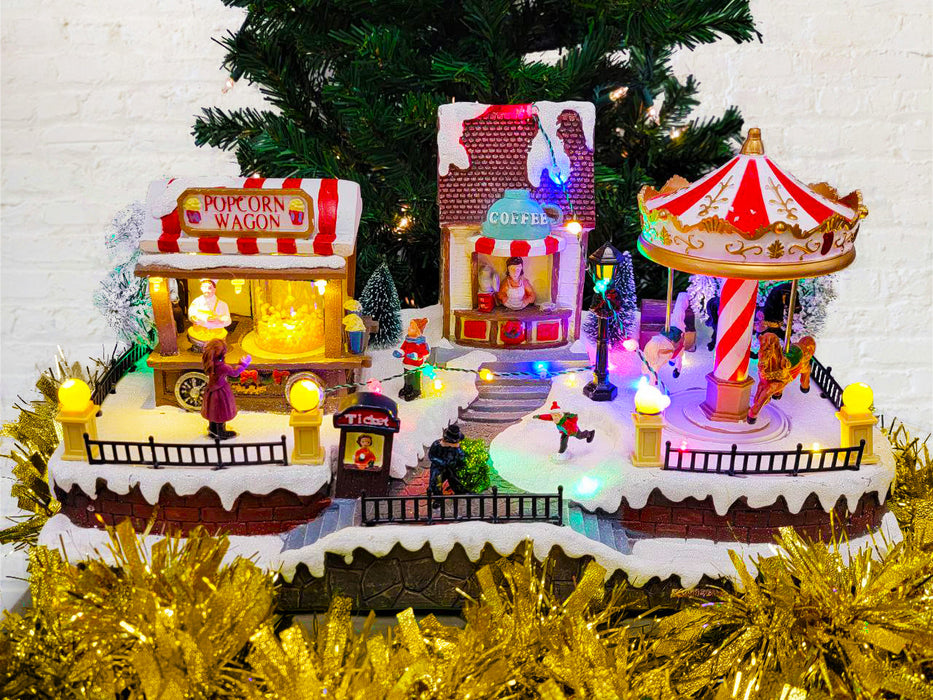 Christmas Village House with LED Lights F07M4-19-H508