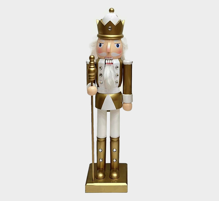 Wooden Golden Drummer Nutcracker Wizardi F07M6-14B