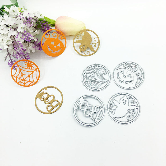 Round Halloween Scrapbooking Cutting Die by Wizardi QJ113