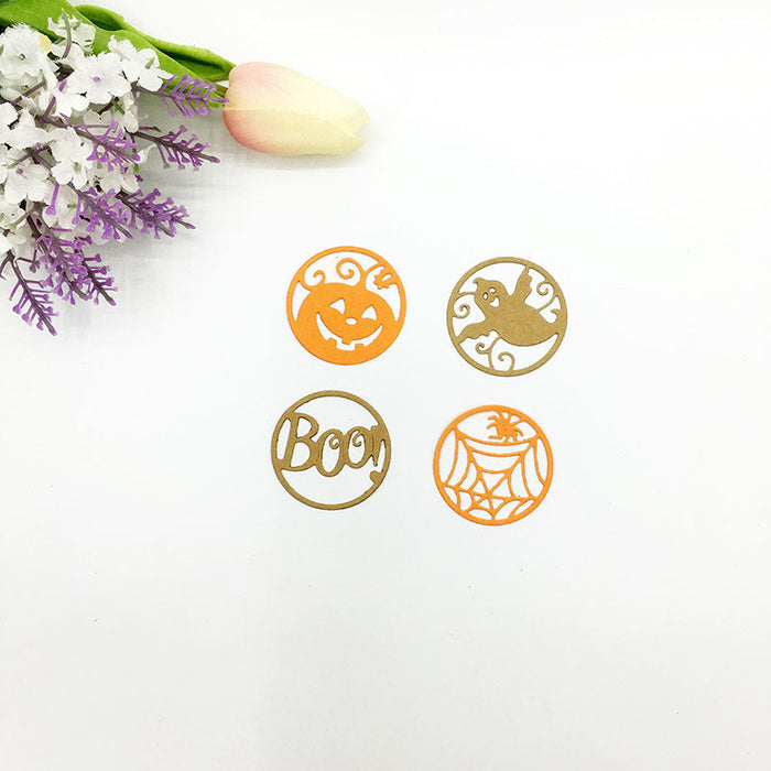 Round Halloween Scrapbooking Cutting Die by Wizardi QJ113
