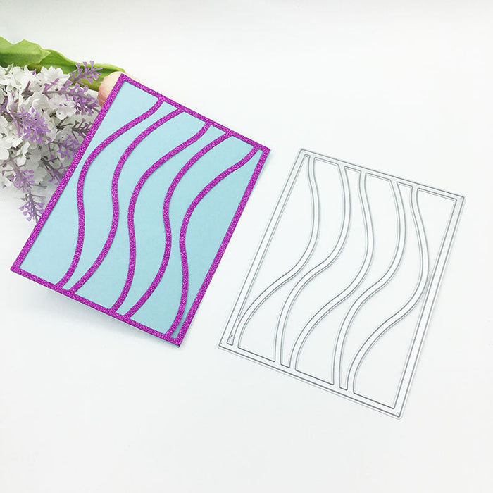 Wavy Frame Scrapbooking Cutting Die by Wizardi QJ44