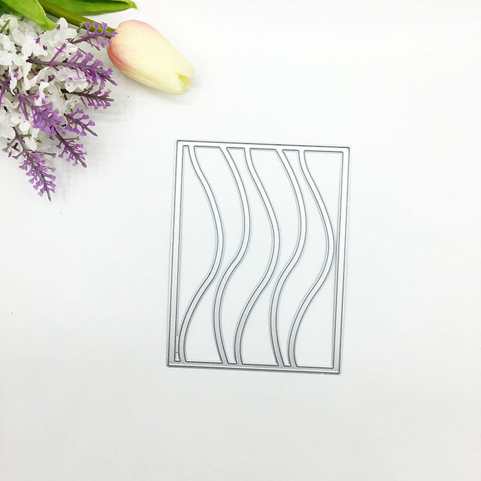 Wavy Frame Scrapbooking Cutting Die by Wizardi QJ44