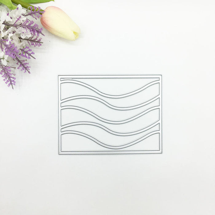 Wavy Frame Scrapbooking Cutting Die by Wizardi QJ44