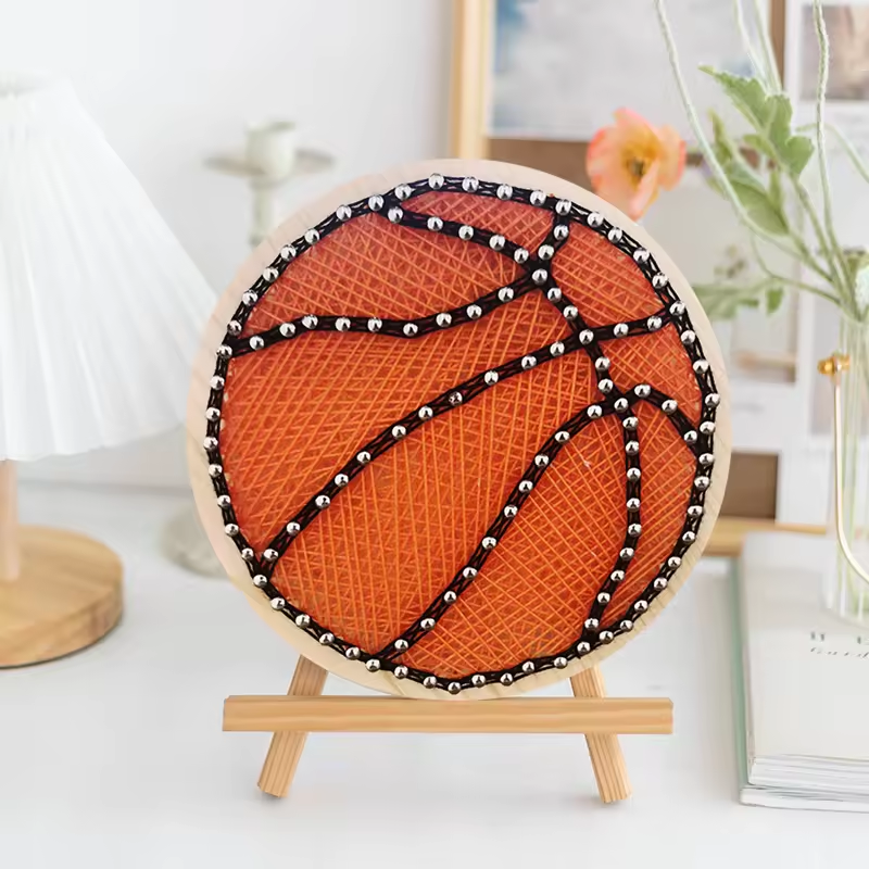 Basketball String Art Kit with Stand. Simple Decorative DIY String Art ...